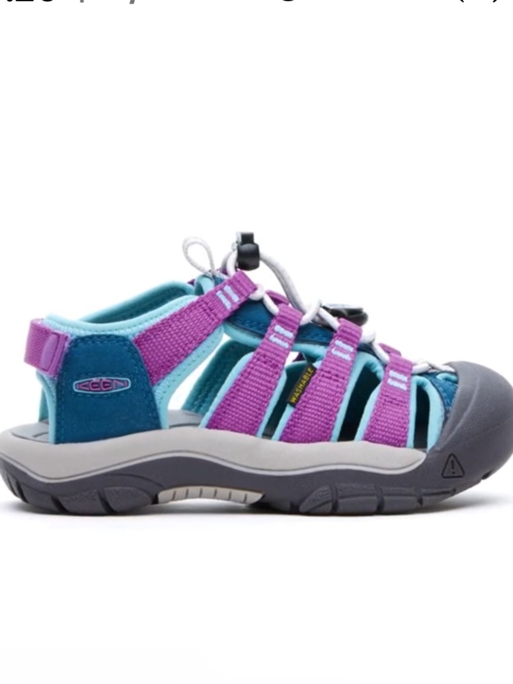 KEEN Toddler Newport Boundless Closed Toe Sandal Legion Blue and Willow Herb 8